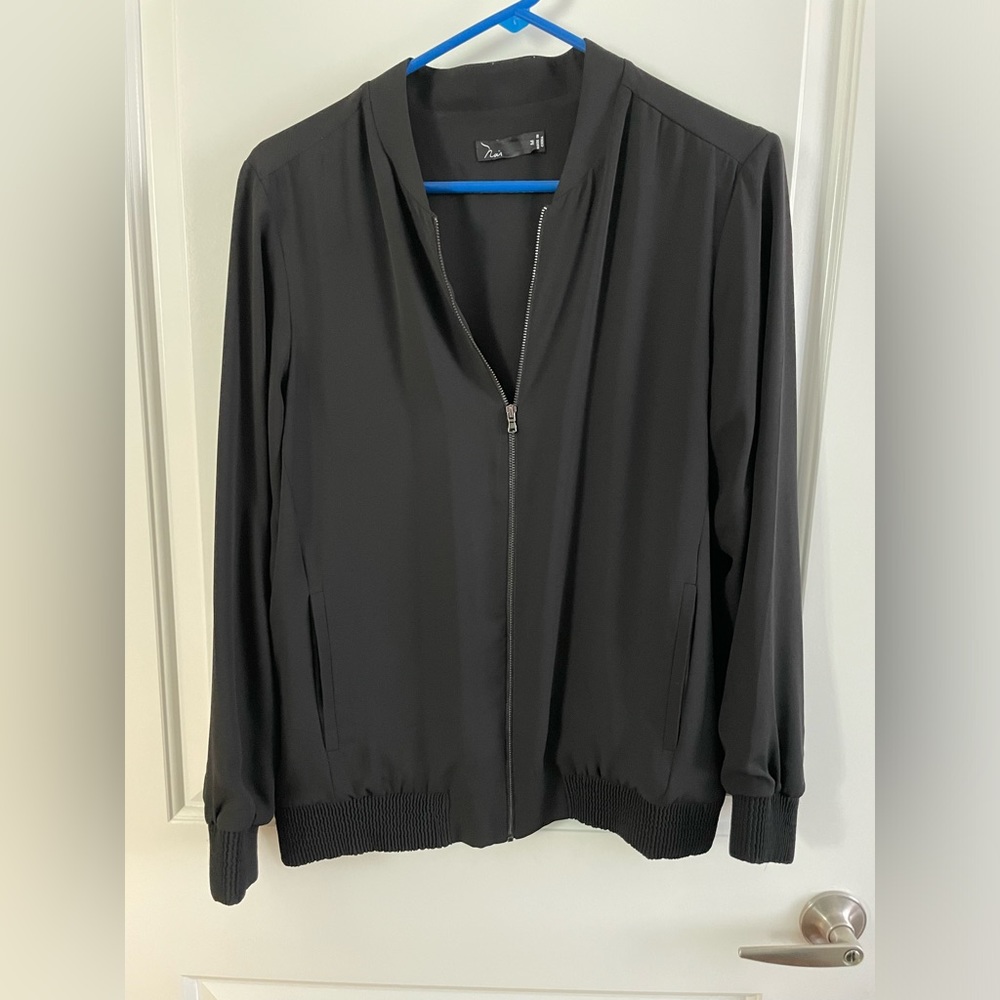 Noir full zip  bomber style blazer jacket size M